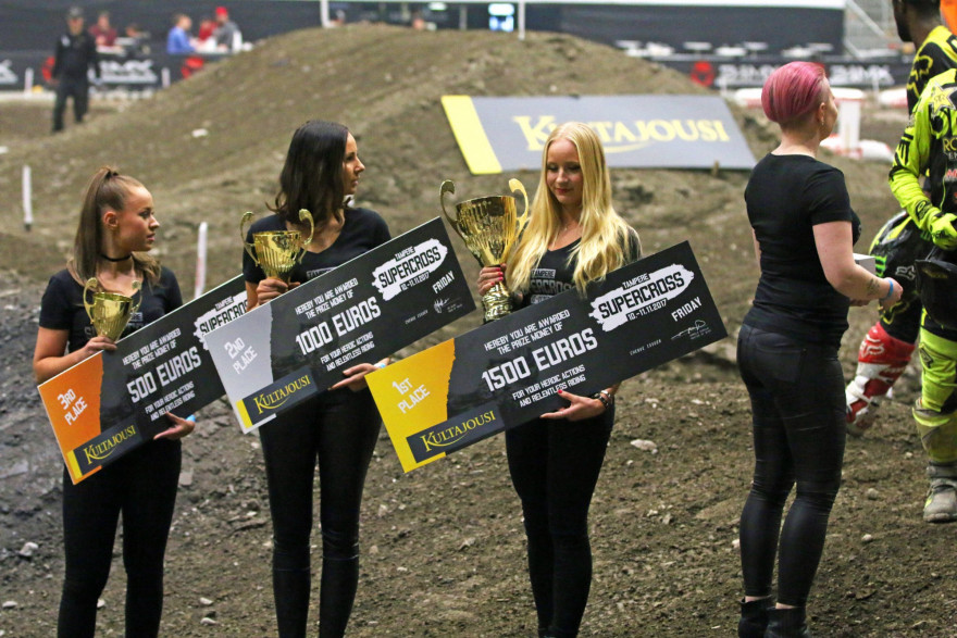 Tampere supercross, tyttö, tytöt, shekki