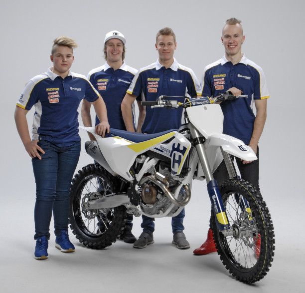 Kytönen Motorsport: Wiljam Malin (vas.), Mauno Hermunen, Roni Kytönen ja Juuso Matikainen.