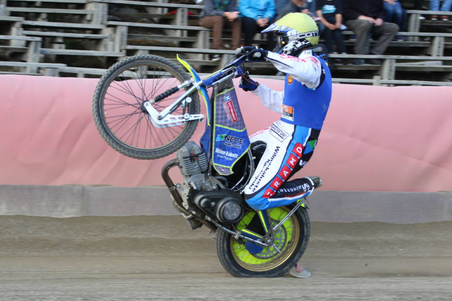 Juha Hautamäki oli Seinäjoki speedwayn ykkönen. 