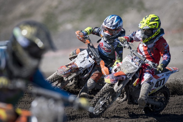 Eelis Viemerö ajoi Vantaalla MX65-luokassa kolmanneksi. Kuva: Antti Peltola