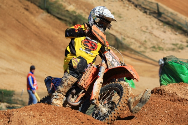 Ludde Söderberg vauhdissa.