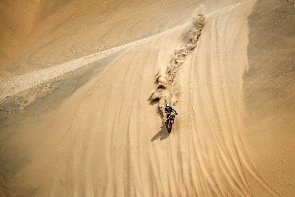 Matthias Walkner voitti Dakar-rallin toisen etapin. Kuva: Marcin Kin 