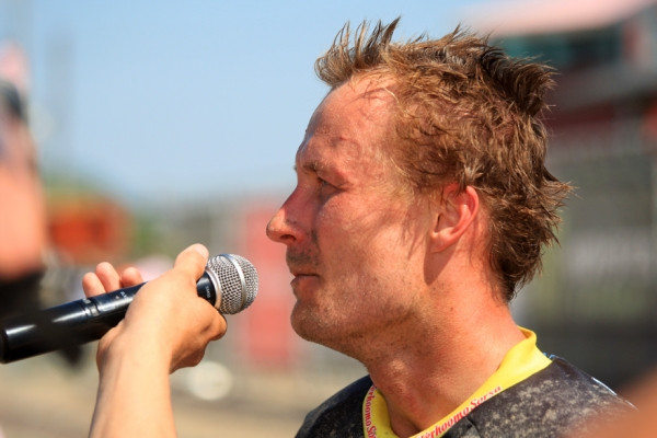 Antti Pyrhönen kärsi monen muun tapaan kuumuudesta.