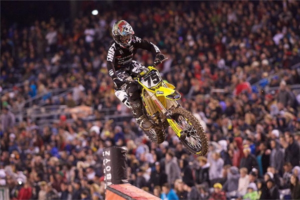 Josh Hill palasi radoille San Diegossa. Kuva: Suzuki Racing