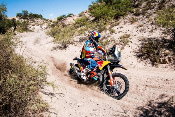 Matthias Walkner nosti KTM:n Dakar-rallin johtoon. Kuva: Jani Hovi / Xracing