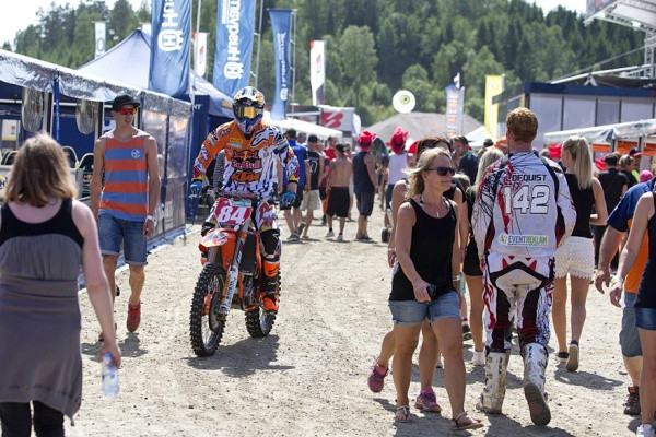 Jeffrey Herlings oli epäonninen Ruotsin GP:n toisessa startissa. Kuva: Ray Archer
