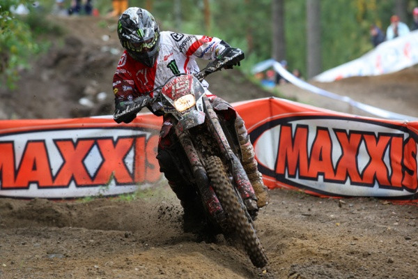 Juha Salminen endurotestin lopussa.