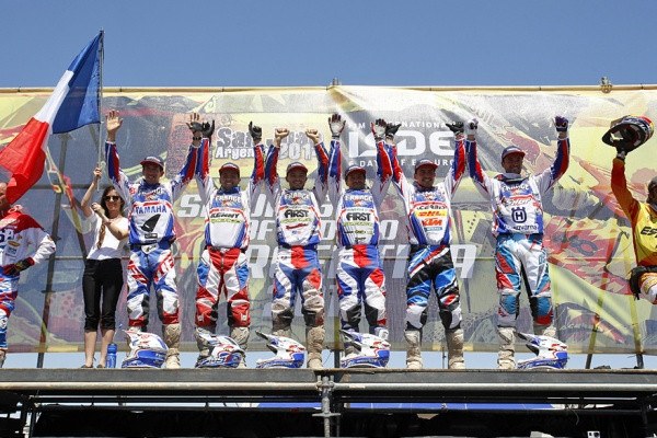 Ranskan juhlaa podiumilla. Kuva: Future7media