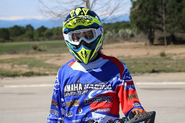 Emil Helander oli viikonlopun nopein suomalainen kuljettaja. Kuva: Yamaha Racing Enduro Team 