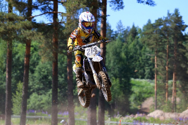 Kimi Koskinen oli nopein MX65 -luokan ensimmäisessä erässä.