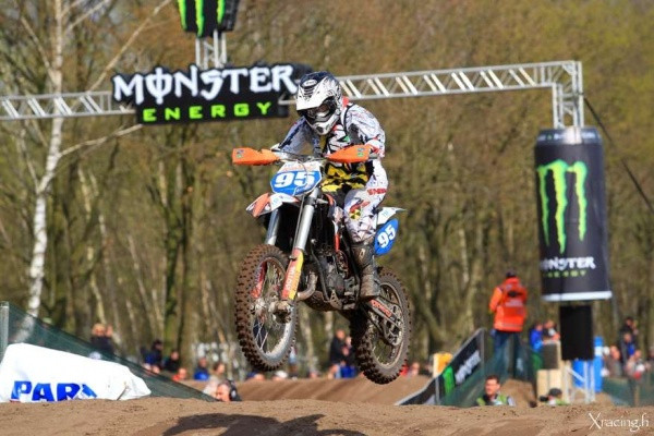 Ria Virtasen menoa 2012 motocrossin MM-sarjan osakilpailusta Valkenswaardista.