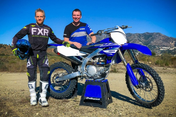 Eero Remes ajaa alkavalla kaudella Yamahan 450-kuutioisella pyörällä. Kuva: Johansson Yamaha Racing