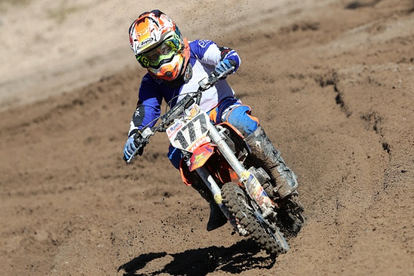 Aaro Menna hallitsi jälleen MX65-luokkaa. Kuva: Jani Hovi / Xracing