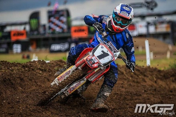 Emil Weckman kruunattiin toisen kerran peräkkäin Honda EMX150-luokan mestariksi. Kuva: MXGP