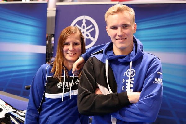 Marita Nyqvist ja Santtu Tiainen ovat Yamahan kuljettajia alkavalla kaudella. Kuva: Jani Hovi / Xracing