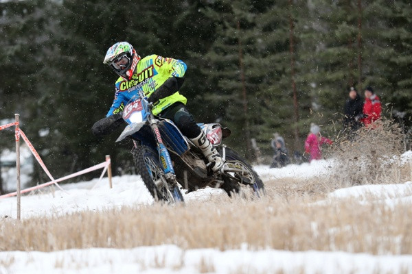 Eero Remeksen menoa sunnuntain toisella maastokokeella. Kuva: Jani Hovi / Xracing