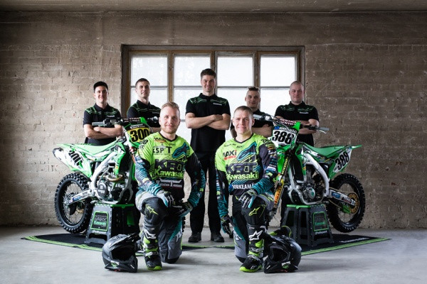 KRT Kawasaki -tiimi lähtee kauteen Suomen mestaruus mielessä. Kuva: KRT Kawasaki