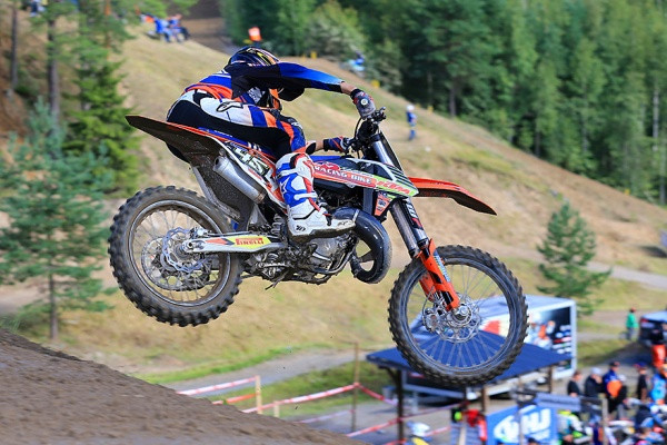 Aleksi Kurvinen oli MX125-luokan loppupisteissä toinen. Kuva: Jani Hovi / Xracing