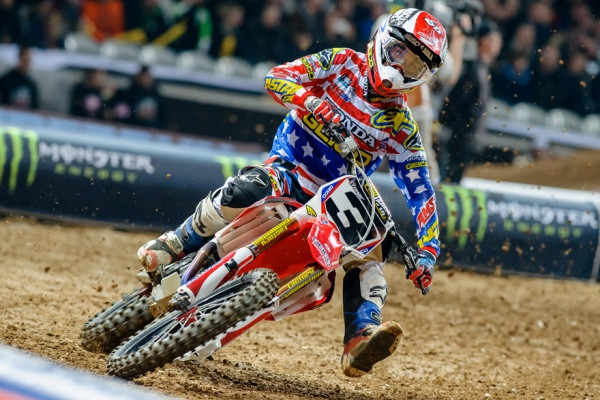 Eli Tomac jatkoi Euroopan kiertuettaan Genovassa. Kuva: Monster Energy / Nuno Laranjeira