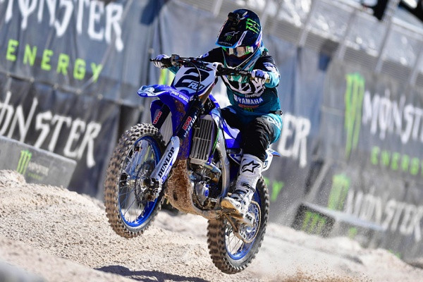 Ryan Villopoto nähtiin viikonloppuna radalla Las Vegasissa. Kuva: Monster Energy