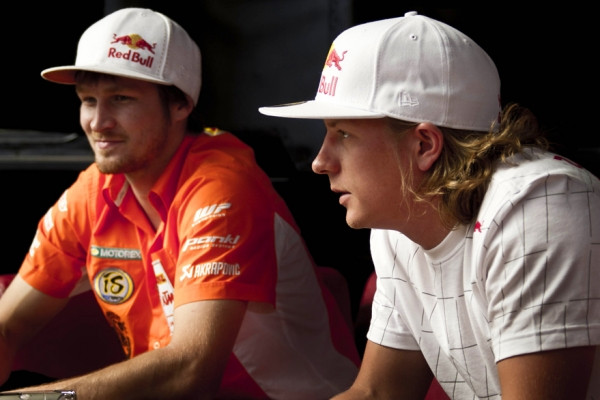 Kesällä Räikkönen otti mittaa Taddy Blasuziakista ralliautollaan. Kuva: F. Hagana / KTM