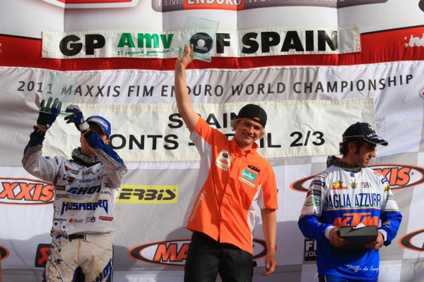 Espanjan palkintokoroke. Kuva: Xracing