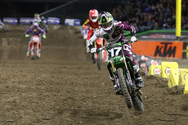 Joey Savatgy voitti 250-kuutioisten luokan Anaheimissa. Kuva: Jani Hovi / Xracing