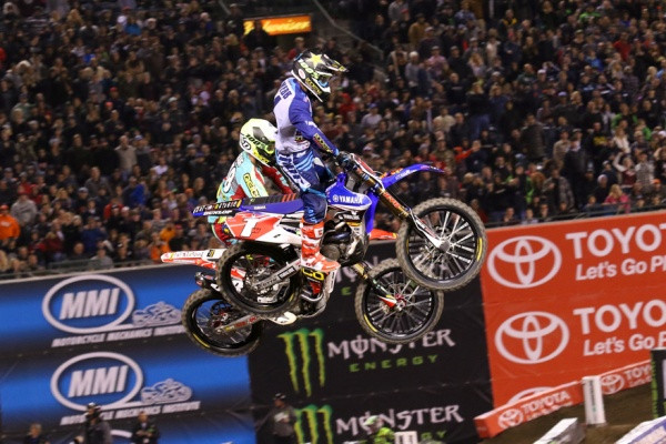 Cooper Webb ja Christian Craig järjestivät illan upeimman näytöksen. Kuva: Jani Hovi / Xracing