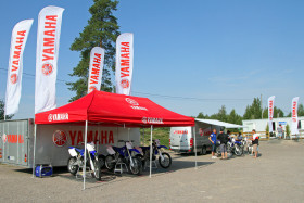 Yamaha-maahantuoja järjesti offroadpyörien esittelytilaisuuden Hyvinkäällä.