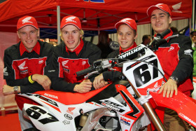 Team Brandt 2013: Santtu Tiainen (vas.), Juuso Matikainen, Jere Haavisto ja Waltteri Koskinen.