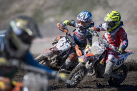 Eelis Viemerö ajoi Vantaalla MX65-luokassa kolmanneksi. Kuva: Antti Peltola