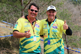 Miehet Brasiliasta olivat Espanjassa katsomassa kilpailun järjestelyjä.