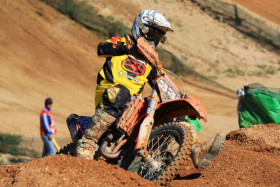 Ludde Söderberg vauhdissa.