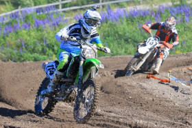 MXTEK-kuljettaja Teppo Kauppisen menoa Vantaalla.