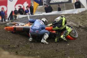 Jere Haavisto kolaroi perjantain ensimmäisessä finaalissa. Kuva: Jani Hovi / Xracing