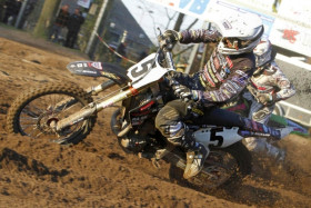 Pyrhönen vauhdissa Belgian hiekalla.