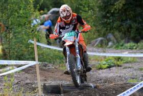 Eemil Helander oli tänään Riihimäellä nopein U20 -luokassa. Kuva: Jani Hovi / Xracing