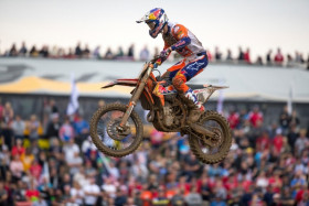 Jeffrey Herlings hallitsi ensimmäistä erää RedBudissa. Kuva: Ray Archer