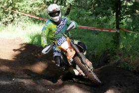 Juha Puotsaari oli tänään kolmas ja voitti samalla veteraaniluokan viikonlopun kokonaiskisan. Kuva: Kari Salminen