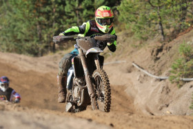 Juuso Matikainen (kuvassa) ajoi Joni Tuomisen ja Niko Koskelan kanssa toiseen perättäiseen Suomen mestaruuteen. Kuva: Jani Hovi / Xracing