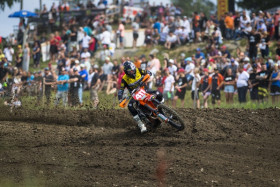 Erki Kahro ajoi MX1-luokan voittoon Karkkilassa. Kuva: Antti Peltola