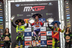 MX2-luokan podium. Kuva: Juan Pablo Acevedo