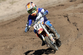 Aaro Menna hallitsi jälleen MX65-luokkaa. Kuva: Jani Hovi / Xracing