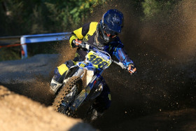 Ludde Söderberg ajoi tänä vuonna MX1 -luokan SM-hopealle. Kuva: Jani Hovi / Xracing
