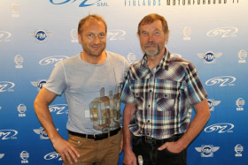 Pekka Vehkonen ja Heikki Mikkola ovat mukana tukemassa Hyvinkään MM-motocrossia.