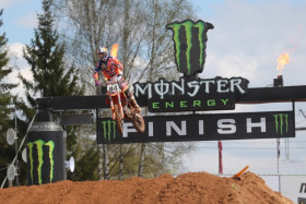 Jeffrey Herlings otti uransa ensimmäisen GP-voiton MXGP-luokassa. Kuva: Jani Hovi / Xracing