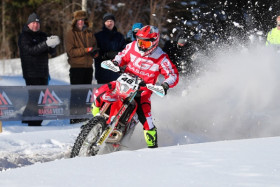 Eemil Pohjola on toisena kuuden maastokokeen jälkeen. Kuva: Jani Hovi / Xracing