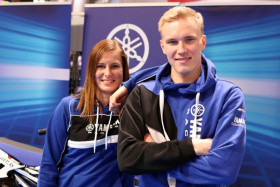 Marita Nyqvist ja Santtu Tiainen ovat Yamahan kuljettajia alkavalla kaudella. Kuva: Jani Hovi / Xracing