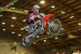 Jere Haavisto ajaa Tanskassa kovatasoisen supercrossin. Kuva: Jani Hovi / Xracing