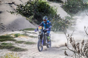 Adrien Van Beveren ajoi neljännen etapin voittoon Dakarilla. Kuva: Yamaha
